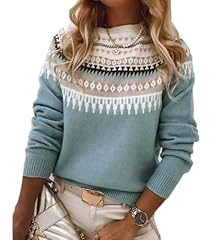 A Blue Geometric Sweater