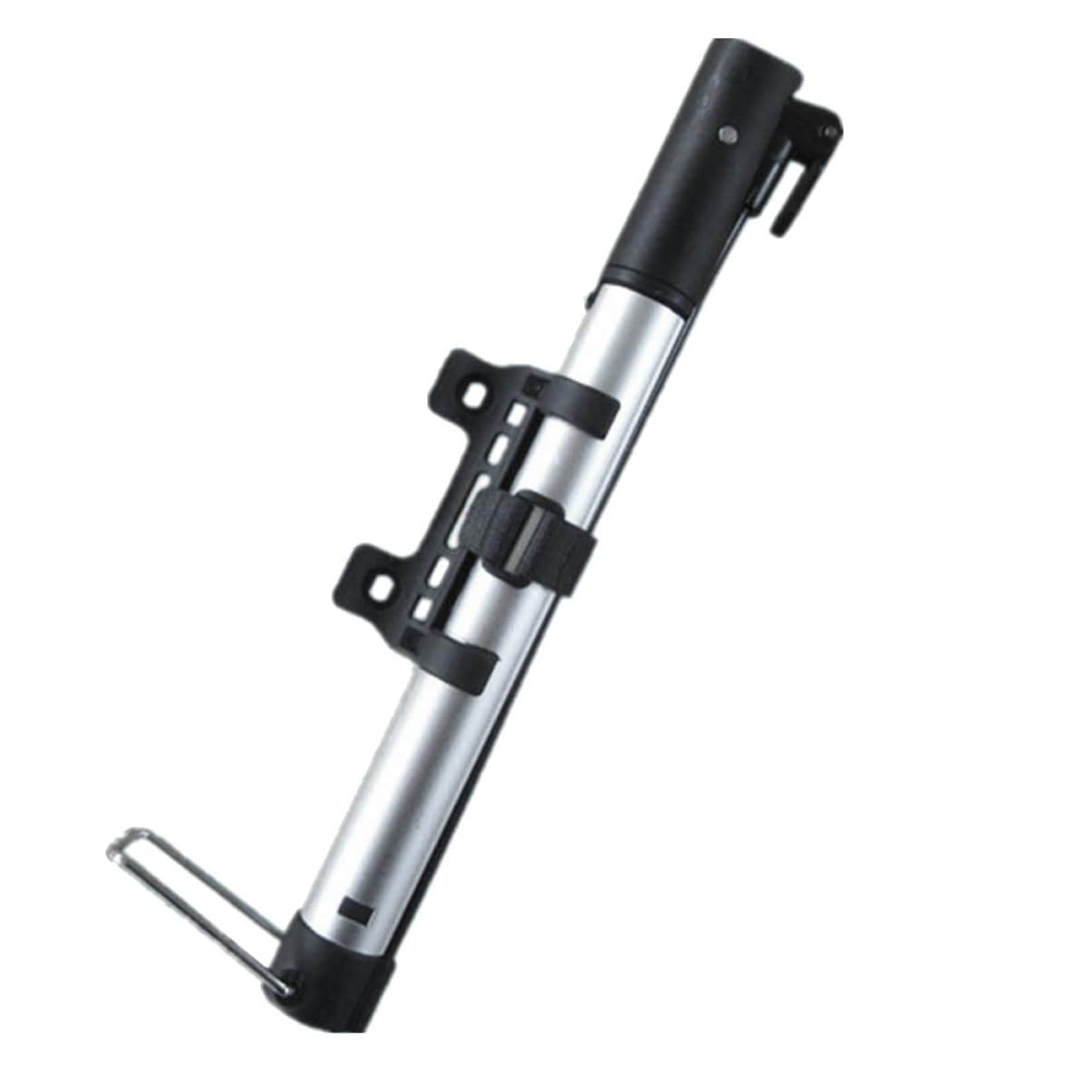 BESPORTBLE Mini Portable Aluminum Alloy Bike Pump for Mountain and Road Tires Lightweight Inflator Multi-Functional Air Needle Fits American and French Valves Easy to Use
