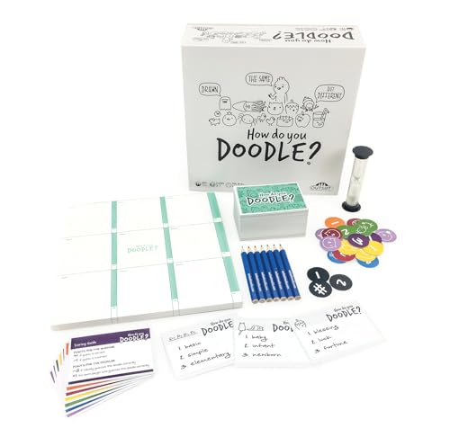 How Do You Doodle? Juego de Mesa - Juego de dibujo rápido para 3 a 7 jugadores de 12 años en adelante por Outset miniatura 2