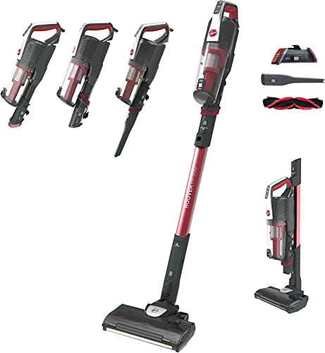 Hoover HF522STH H-Free 500, Aspirateur sans Fil, Rouge/Gris, 290 W, 0.45 liters