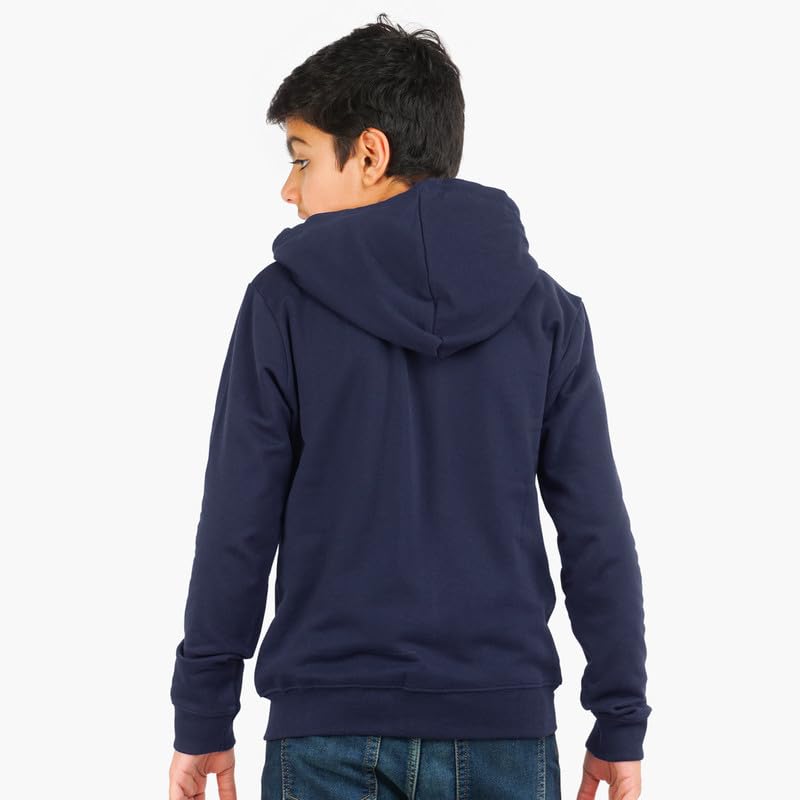 Image of Real Basics Boys Cotton Hooded Sweatshirt(Pack of 1)