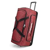 Pacific Gear Rollende Duffel Räder, 76,2 cm Gepäck, Hockeytasche, strapazierfähig, Rot/Ausflug, einfarbig (Getaway Solids), 30-Inch