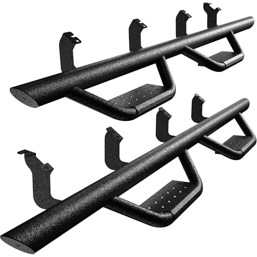 AutoBull Running Boards Side Steps Compatible with 2022-2026 Toyota Tundra | Crewmax Cab 4 Full Size Doors | Textured Black Drop Step Rail