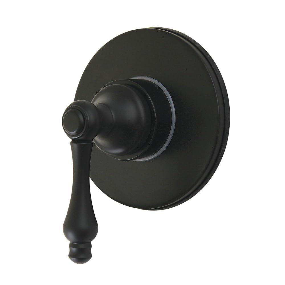 Vanne de dérivation 6 voies Kingston Brass KS4030AL, solution douche noir mat
