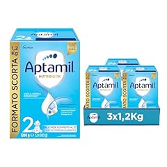 APTAMIL 2 - Latte di Proseguimento in Polvere per Neonati dai 6 ai 12 mesi - Formato Convenienza da 3600 grammi (3 confezioni da 1200g)