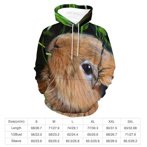 Sweat à capuche lapin mignon UMENG, pull décontracté pour vos journées cocooning