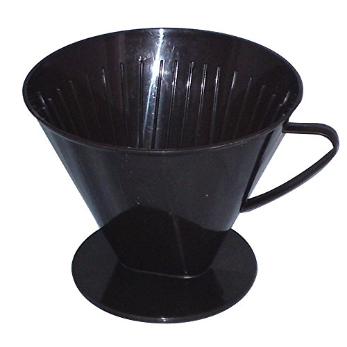 Fackelmann 42258 Kaffeefilterbehälter 10x14,5 cm für Filtergröße 2 aus PP, Braun