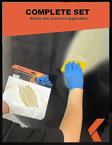 Image of KREFINISH Body Filler Mixing Board Disposable Paper Mixing Board Sheets, Superior Mixing Pad for Contamination Free Body Filler Mixing, 100Pcs Solvent Resistant Tear-Off Quick-Mixing Papers