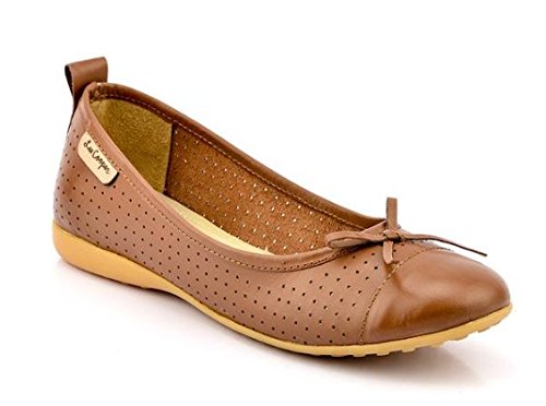 Lee Cooper Women's Tan Leather Loafers 