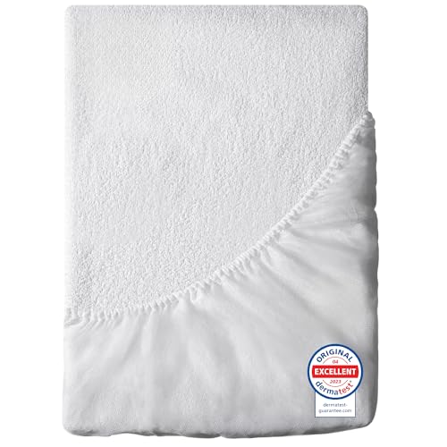 Funda Colchon Impermeable Protector de Colchon Dreamzie - Oeko-Tex Hipoalergénico, Anti-Bacteriano, Anti-Acaros - (90 x 200 cm)