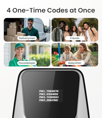 Serrure intelligente porte entrée clavier à code PIN étanche IP54 - 5