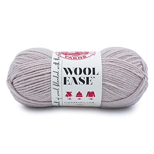 Image of Lion Brand Yarn Wool-Ease Yarn, Worsted-Weight Yarn for Knitting and Crocheting, 1 Pack, Antler