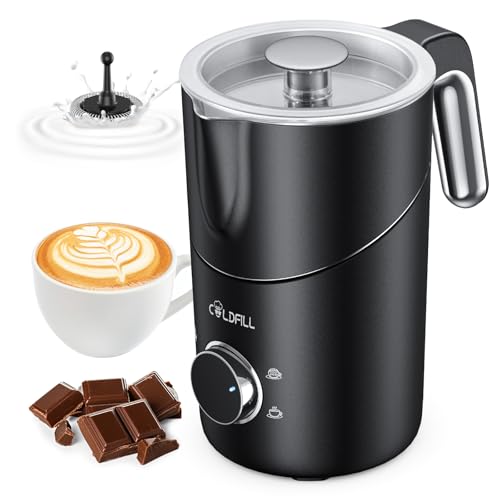 Electric Milk Frother and Steamer, 24oz/600mL Split Automatic Hot and Cold Foam Maker for Coffee, Latte, Cappuccino, Macchiato, Hot Chocolate, Dishwasher Safe