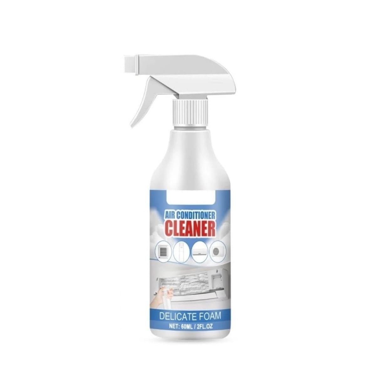 Limpiador de aire acondicionado, aerosol que limpia profundamente el polvo interno, limpiador espumoso for aire acondicionado(5PCS)