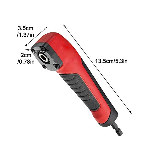 Tookie 16303167193598 Right Angle Attachment Electric Screwdriver Repair 90 Degree Corner Device, Abs Handle Screwdriver Socket Adapter Drill Bit Corner Adapter thumb #6