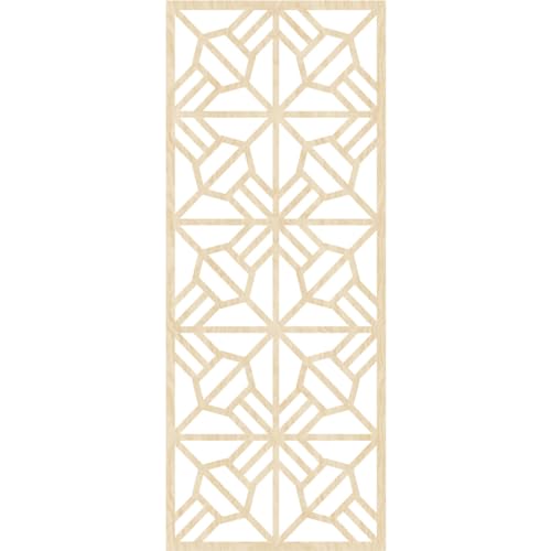 Image of 15 3 /8 inchW x 39 3 /8 inchH x 3 /8 inchT Auburn Decorative Fretwork Wood Wall Panels, Birch