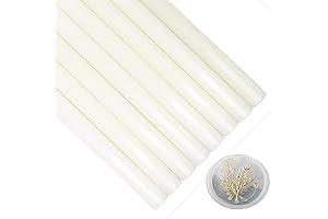 ONWINPOR 8PCS Clear Wax Seal Sticks for Wax Seal Stamp