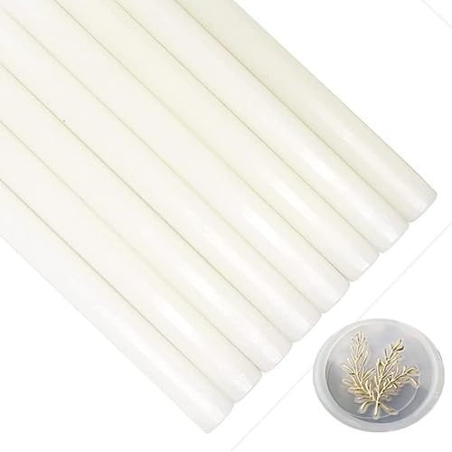 Miniatura 9 de Varillas de sellado de cera de bronce para sello de cera, 8 varillas de sellado de cera para pistola de pegamento de 0.43 pulgadas, ideal para