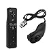Price comparison product image Althemax Classic Basic Remote and Nunchuck Controller with Silicone Case and strap Black for Nintendo Wii/Wii mini/Wii U- Black