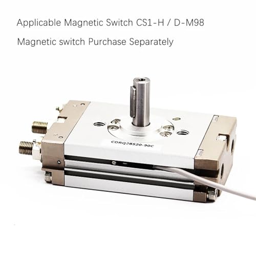 Vérin pneumatique rotatif CRQ2BS angle 90 degrés précis et compact