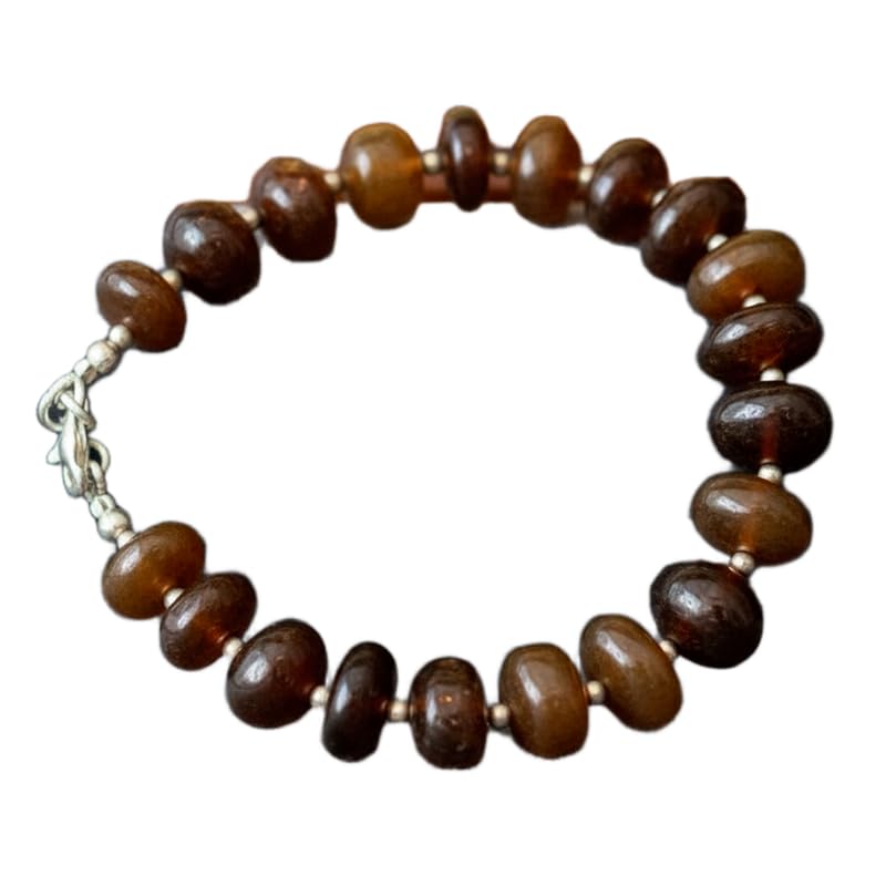 Bracelet hésonite naturelle LKBEADS, idéal pour sublimer vos tenues bohèmes et décontractées