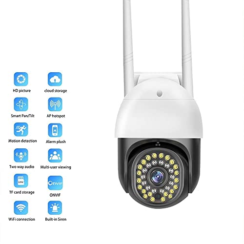 Image of Eyetech 360 WiFi 1080p 3MP 360 Degree Pant Tilt Smart Ptz Wireless Security Camera Outdoor Security Motion Detection,Two Way Audio,Light Vision, Watch Live View Camera Home Office Surveillance (K-804)