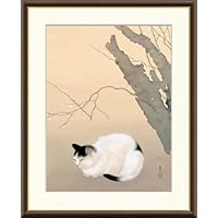 Amazon.co.jp: JHA 絵画 アート額絵 日本の名画 菱田春草「黒き