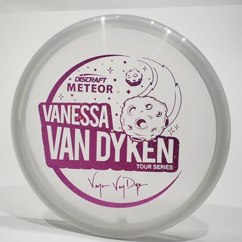 Discraft Van Dyken Metallic Z Meteor - Tour Series Disc Golf Midrange Disc, Pick Color/Weight [Stamp & Exact Color May Vary] Gray 177-179 Grams