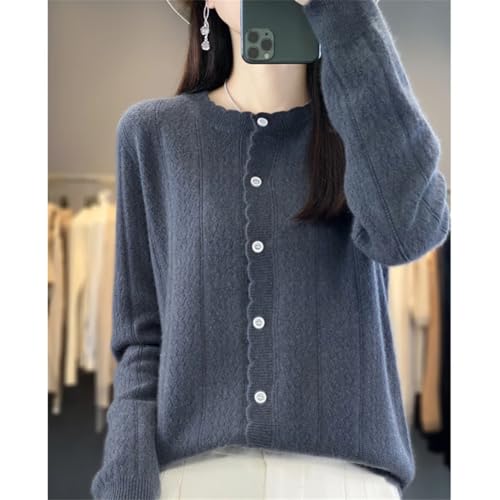 Women's Cashmere Cardigan Sweater Casual Soft Long Sleeve Button Down Knitted Sweater Jacket3