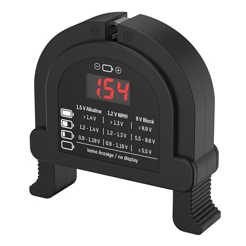 Ansmann Compact Digital Battery Tester for AA, AAA, C, D and 9V Alkaline and NiMH Barreries
