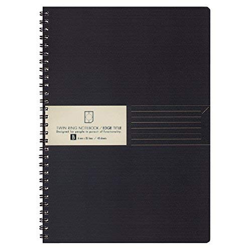 Kokuyo Twin Ring Notebook (Edge Title) B5 B Ruled 40 Sheets Su-TJ4B 5 ...