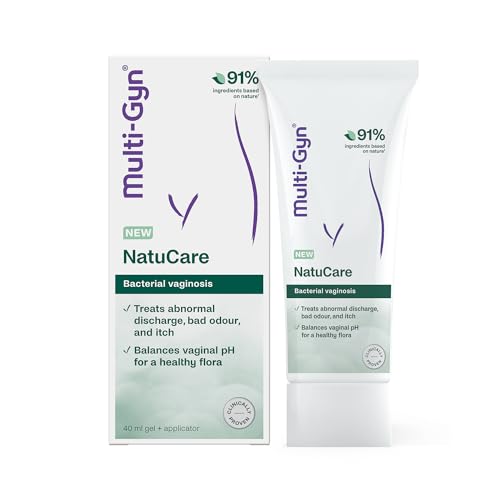Multi-Gyn NatuCare für bakterielle Vaginose für bakterielle Infektionen im Intimbereich Lindert Geruch Ausfluss Intimgel mit Milchsäure zur Wiederherstellung der Flora 40 ml Gel + Applikator
