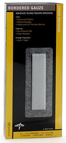 Medline MSC32410Z Sterile Bordered Gauze, 4