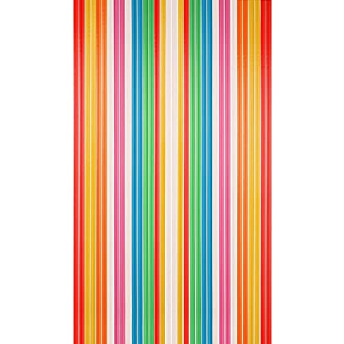 SIDCO Streifenvorhang Türvorhang Fliegenvorhang Fadenvorhang Kunststoff bunt 90x200