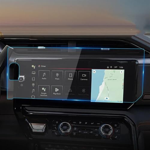 Film protecteur verre trempé haut de gamme pour habitacle GMC Sierra 2019-2023