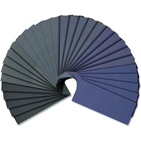 54 Sheet Wet Dry Sandpaper, Assorted 1000/1200/1500/2000/2500/3000 Grit, for Automotive Wood Plastic Sanding Cover