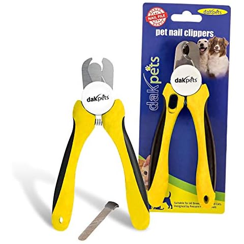 DakPets Dog Nail Clippers | Professional Dog Claw Clippers for Medium to Large Breeds | Pet Nail Clippers for Dogs with Safety Guard and Nail File | Clipper, Trimmer and Cutter for Nails and Claws Cover