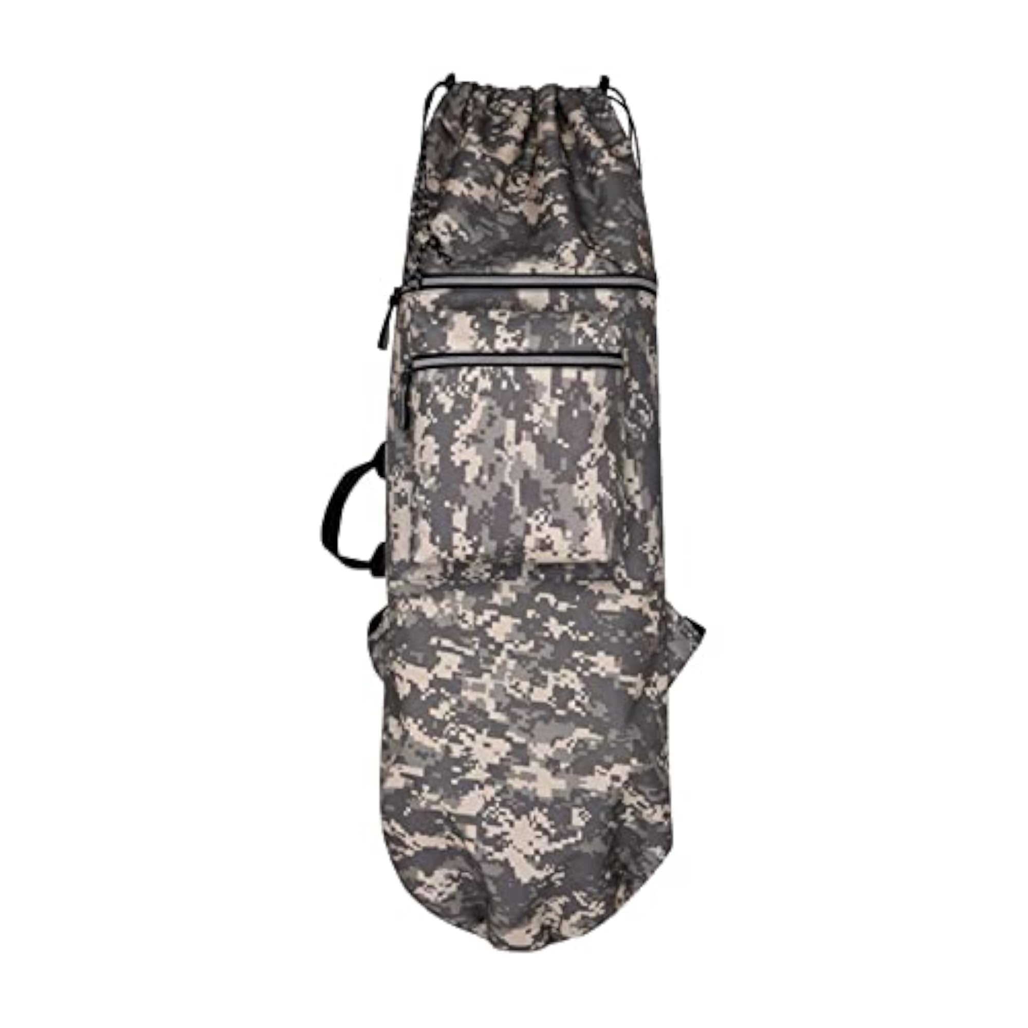 Skateboard Backpack Bag, Waterproof Roller Cover, Gray