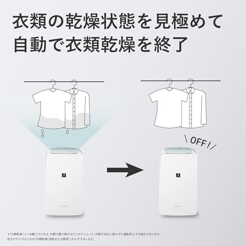 シャープ(SHARP) 冷風 衣類乾燥 除湿機 CM-R100-W の商品画像 9