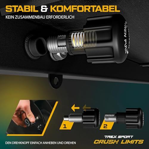 TX-100B Flachbank | Hantelbank klappbar | Trainingsbank perfekt für Bankdrücken – Bild 4