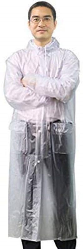 w+ Unisex PVC Raincoat|Overcoat| Rainwear (Transparent)-picture-17