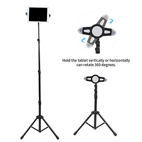 360 graden draaibare vloerstandaard voor tablets en telefoons, desktopstatief voor fotografie of video kijken… - Image 7