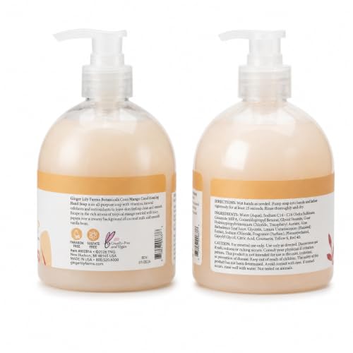 Image of Ginger Lily Farms Botanicals Hand Soap, 16.9oz, Coco Mango