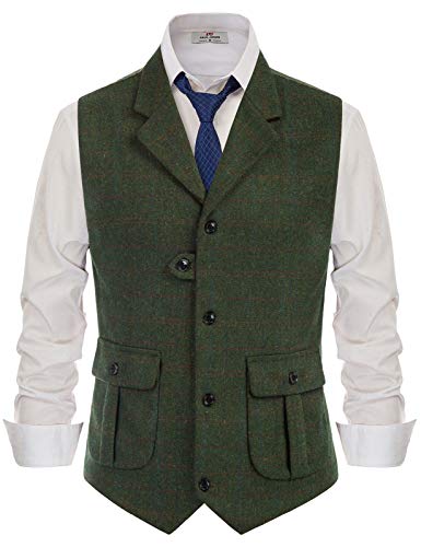 Gilet de costume western homme en laine pour un look chic et rétro au quotidien