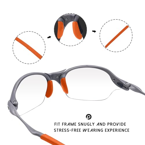 Image of Replacement Rubber Kits Nose Pieces & Earsocks for Oakley Romeo 2 - Orange