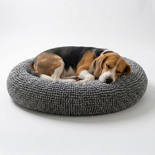 Muddy Mat&reg;Cloud K-9 Bed for Dogs & Cats, Soft & Relaxing Round Dog Bed, Chenille Material...