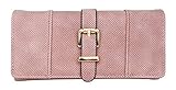 zierschnalle Material: Lederimitat Ella Jonte Geldbörse rosa Gold Zierschnalle Druckknopf Portmonee Lederimitat