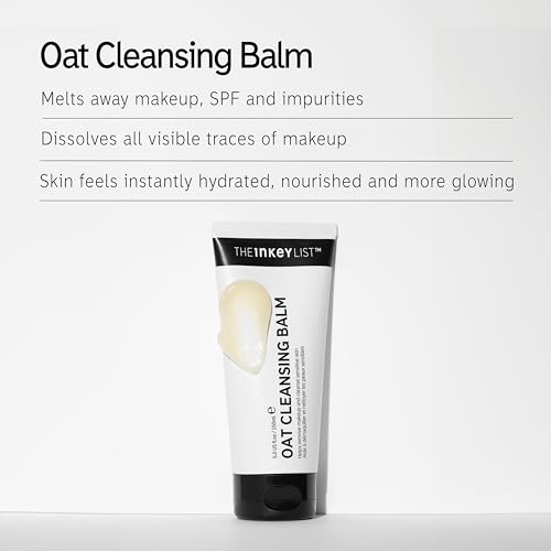 The INKEY List Oat Cleansing Balm - Makeup & SPF Remover, 5% Oat Kernel Oil for Hydration & Skin Barrier Support, Gentle Cleanser for Sensitive Skin - Image 3