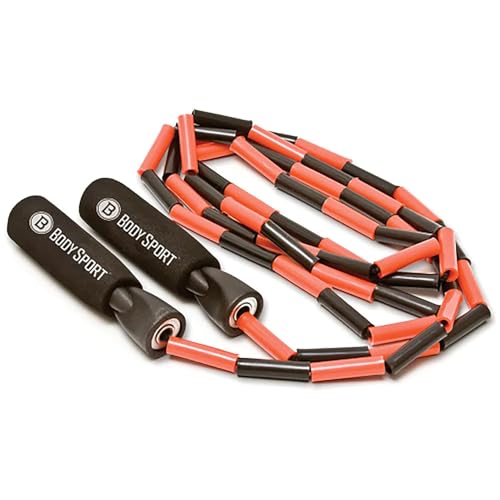 BodySport ZZR184 Beaded Jump Rope - Expand Your Workout Routine - Foam Handles for Firm Grip - 9 Ft...