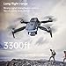 NAFYRE N11 PRO GPS Drone with Camera for Adults 4K UHD, 90 Min Long Flight Time, Long Control Range, Auto Return, Follow Me, Brushless Motor, 5G FPV RC Quadcopter for Beginners
